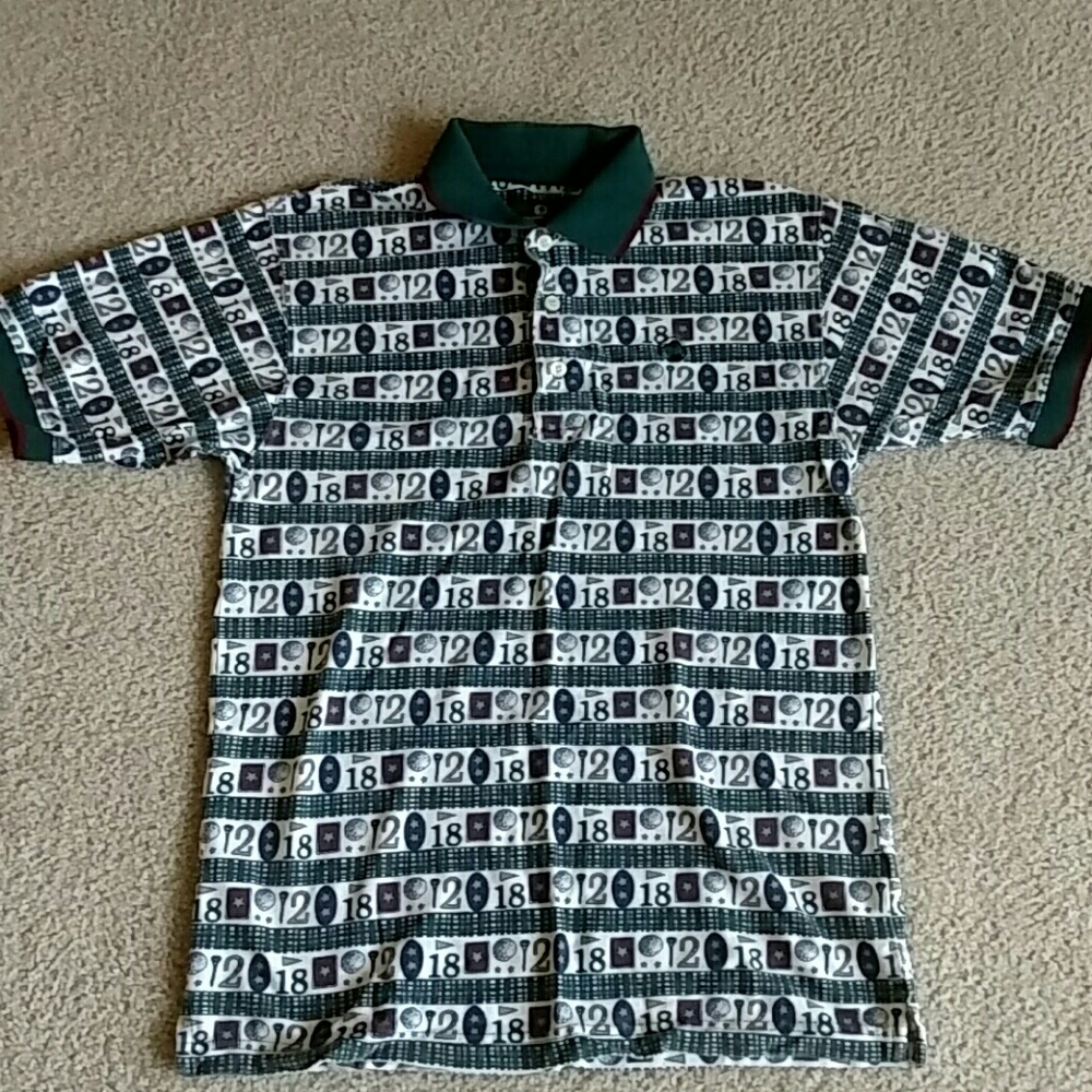 DONATED Duck Head boy's golf theme polo